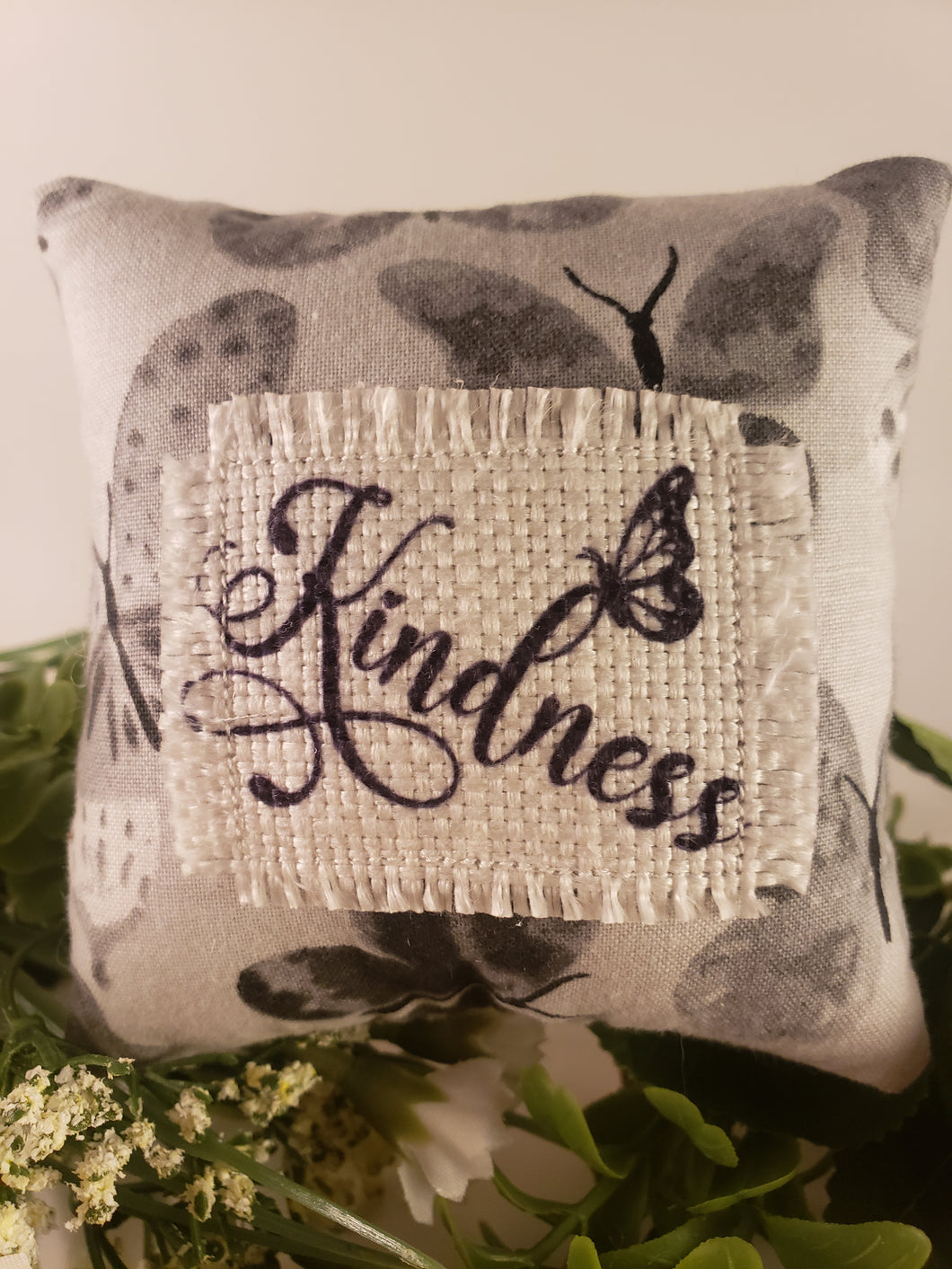 Kindness Butterfly Mini Patch Pillow