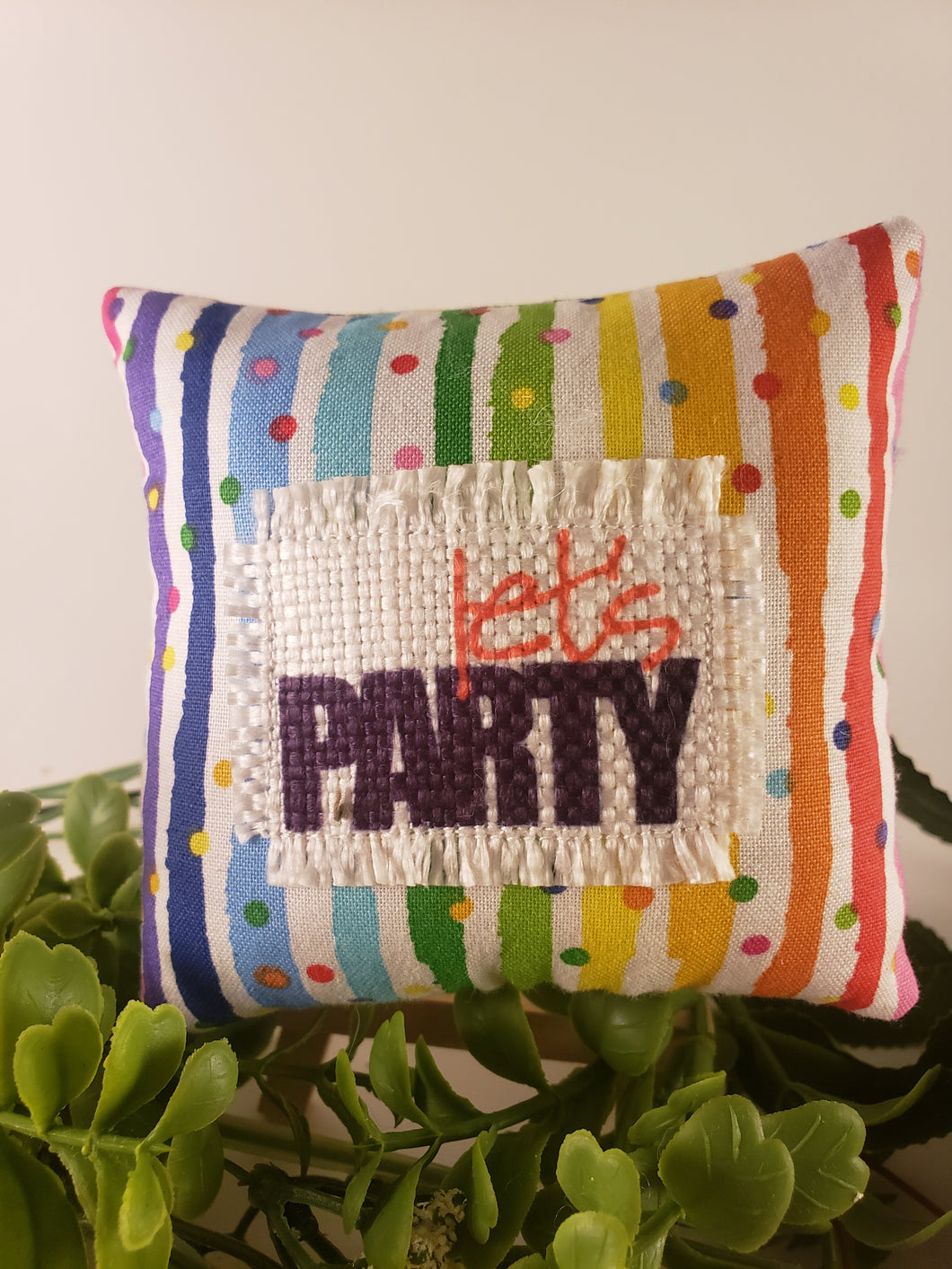 Let's Party Mini Patch Pillow