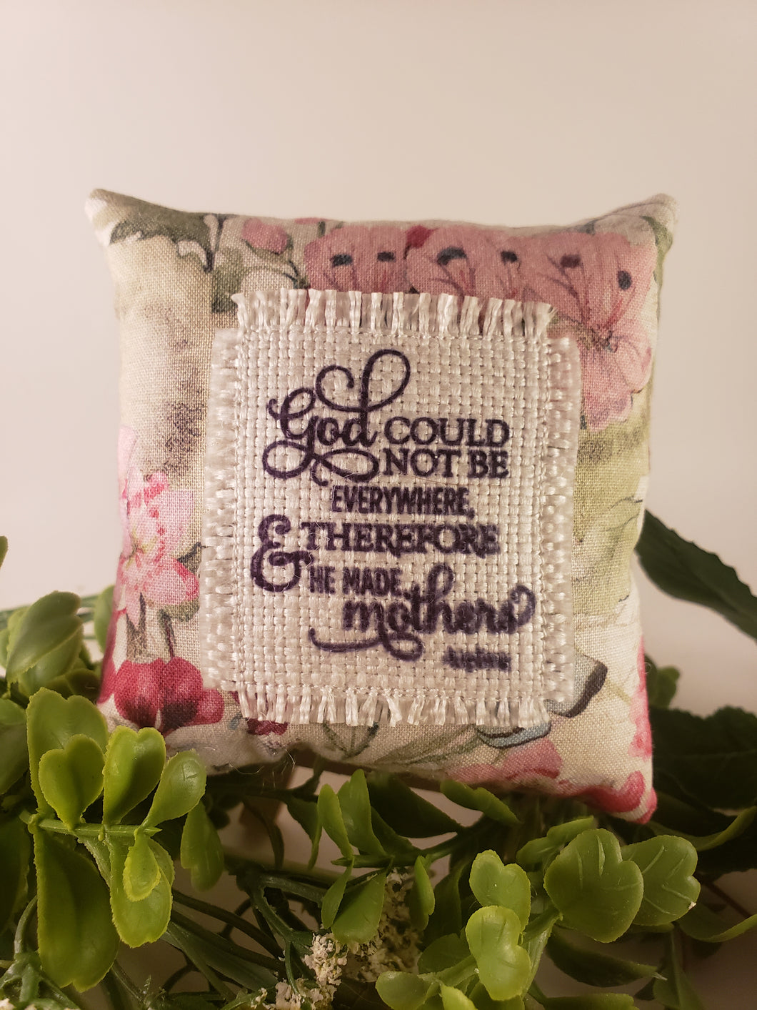 Mothers Day Quote Mini Patch Pillow