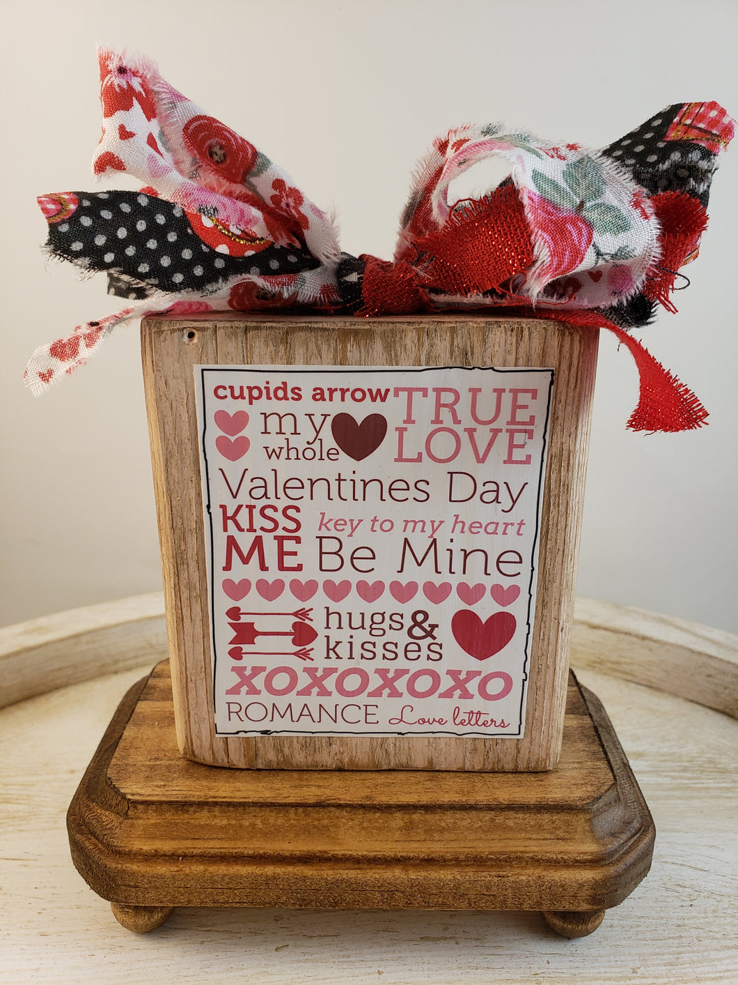 Valentines Tiered Tray Decor